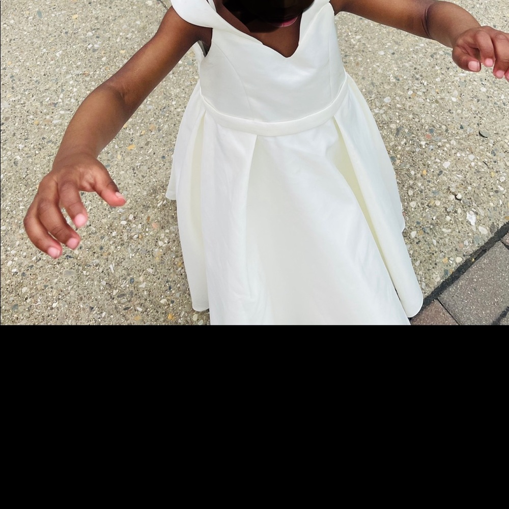 Toddler us 4 ivory flower girl dress